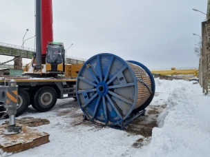 В Нижний Новгород доставлен стальной канат для канатной дороги через Оку