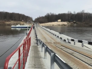 Движение по наплавному мосту через Суру в Пильнинском муниципальном округе открылось на месяц раньше