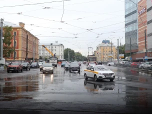 В Нижнем Новгороде завершены работы по замене трамвайных путей на пересечении улиц Белинского и Кулибина