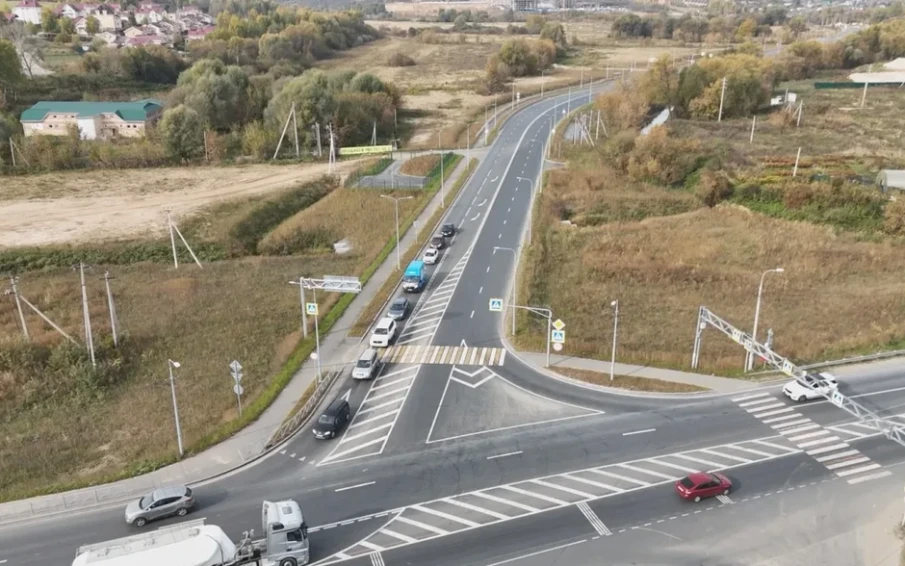 В Нижнем Новгороде готовность второго этапа реконструкции подъезда к деревне Анкудиновка достигла 40%