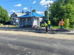 Обновление трассы Р-158 в Лукоянове: новые остановки, асфальт и разметка