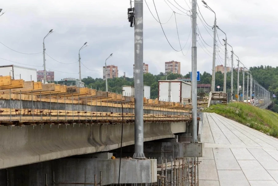 Мызинский путепровод: готовность – 84%